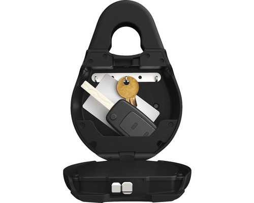 Geöffneter Schlüsseltresor mit Schlüssel