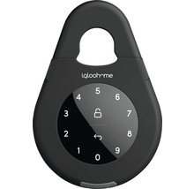 Igloohome Logo. Vorhängeschloss mit Zahlencode.