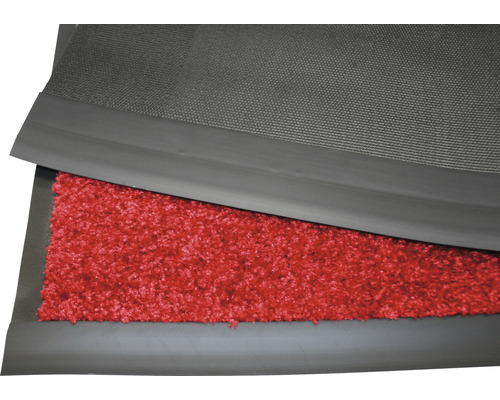 Schmutzfangmatte mit textilem Flor und Gummirand