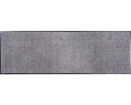 Fußmatte in Grau mit schwarzem Rand