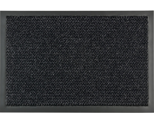 Schmutzfangläufer nach Maß Graphit anthrazit 120 cm breit (Meterware) Schmutzfangmatte mit Einfassung