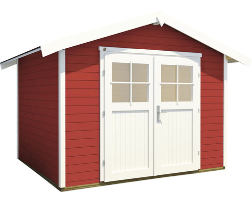 Gartenschuppen mit Doppeltür und Holzverkleidung