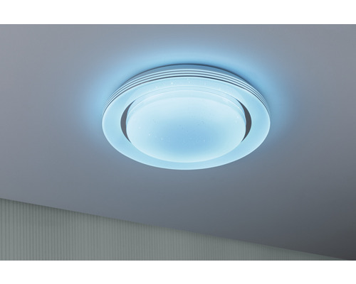 Runde Deckenleuchte an der Decke montiert