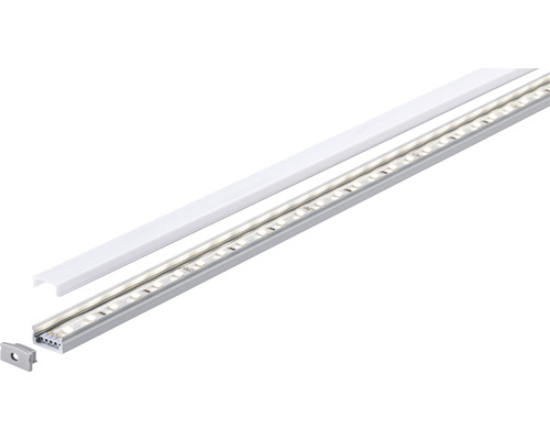 LED-Leuchte mit Aluminiumprofil und Abdeckung