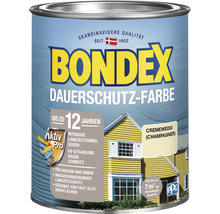 BONDEX Holzfarbe-Dauerschutzfarbe cremeweiß champagner 750 ml