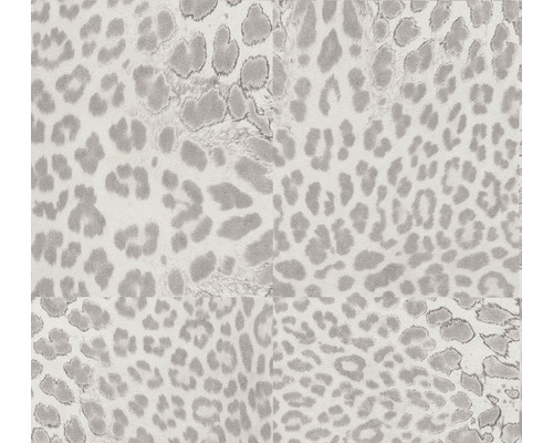 Vliestapete 38523-5 Desert Lodge Leopardenmuster grau