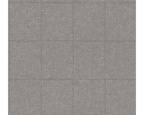 Vliestapete 38526-3 Desert Lodge Fliesen-Optik Used Look grau Tapete mit Mosaikfliesen-Optik