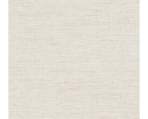 Vliestapete 38527-5 Desert Lodge Gewebte-Optik Uni creme weiß Detailaufnahme einer Tapete mit Textiloptik