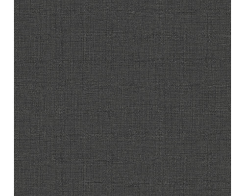 Vliestapete 38529-3 Desert Lodge Textil-Optik Uni schwarz