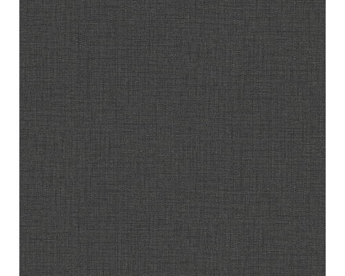 Vliestapete 38529-3 Desert Lodge Textil-Optik Uni schwarz Textiltapete mit feiner Struktur