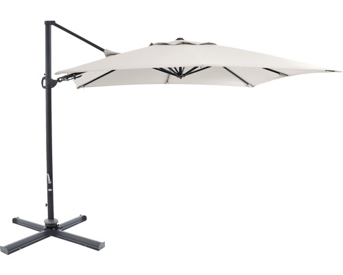 Freiarm-Sonnenschirm mit stabilem Standfuß für den Garten