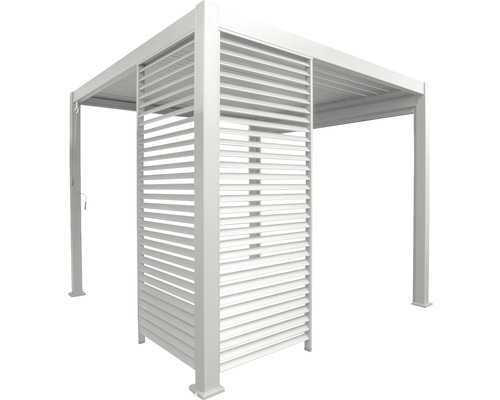 Freistehende Pergola mit verstellbaren Lamellen für den Gartenbereich