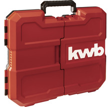 Werkzeugkoffer aus Kunststoff mit KWB Logo