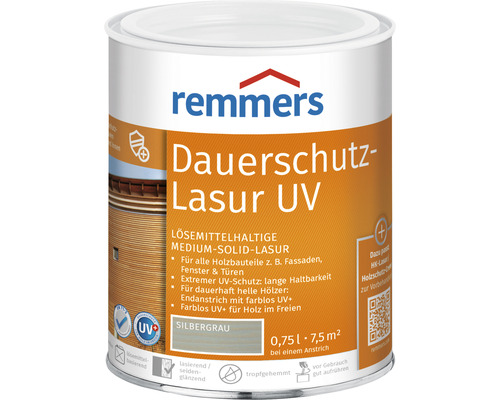 Remmers Dauerschutzlasur UV silbergrau 750 ml