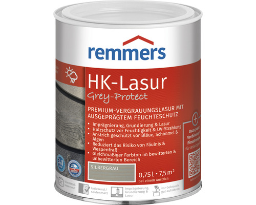 Remmers HK-Lasur grey protect silbergrau 750 ml