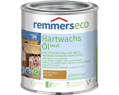 Remmers eco Hartwachsöl eiche hell 375 ml Remmers eco Hartwachsöl eiche hell 375 ml