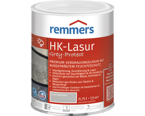 Remmers HK-Lasur grey protect platingrau 750 ml
