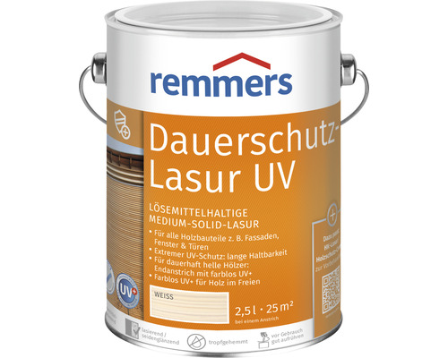 Remmers Dauerschutzlasur UV weiß 2,5 l