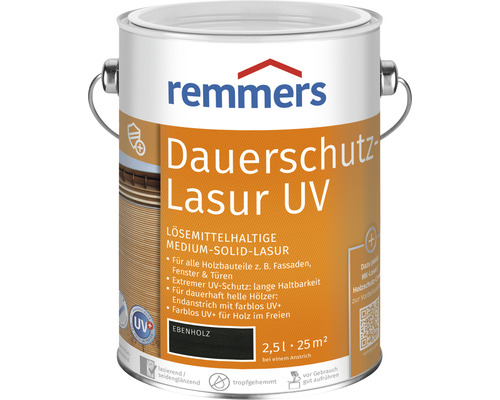 Remmers Dauerschutzlasur UV ebenholz 2,5 l