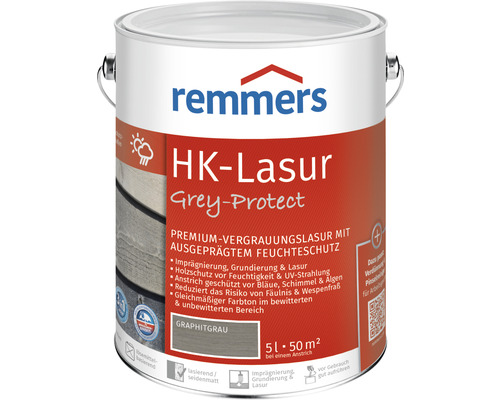 Remmers HK-Lasur grey protect graphitgrau 5 l