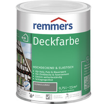Remmers Deckfarbe Holzfarbe dunkelgrau 750 ml-thumb-0