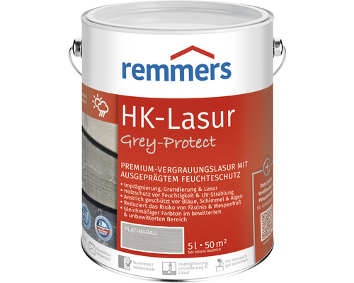 Remmers HK-Lasur grey protect platingrau 5 l-0