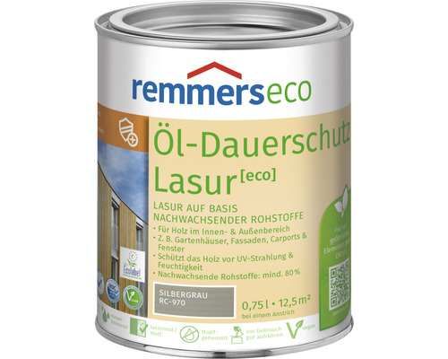 Remmers eco Öl-Dauerschutzlasur silbergrau 750 ml
