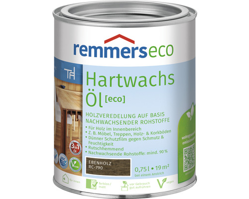 Remmers eco Hartwachsöl ebenholz 750 ml