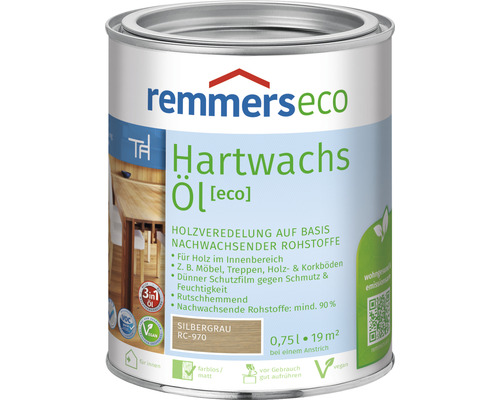 Remmers eco Hartwachsöl silbergrau 750 ml