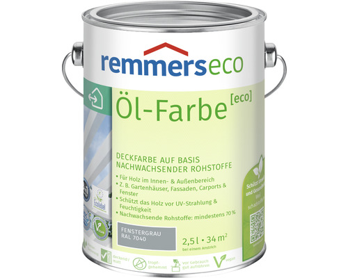 Remmers eco Öl-Farbe Holzfarbe RAL 7040 fenstergrau 2,5 l-0