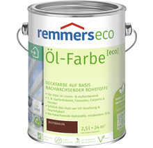 Remmers eco Öl-Farbe Holzfarbe rotbraun 2,5 l-thumb-0