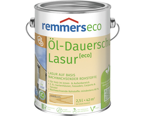 Remmers eco Öl-Dauerschutzlasur farblos 2,5 l