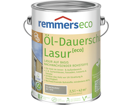 Remmers eco Öl-Dauerschutzlasur silbergrau 2,5 l