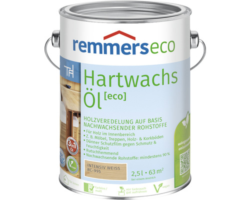 Remmers eco Hartwachsöl intensiv-weiß 2,5 l