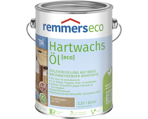Remmers eco Hartwachsöl silbergrau 2,5 l