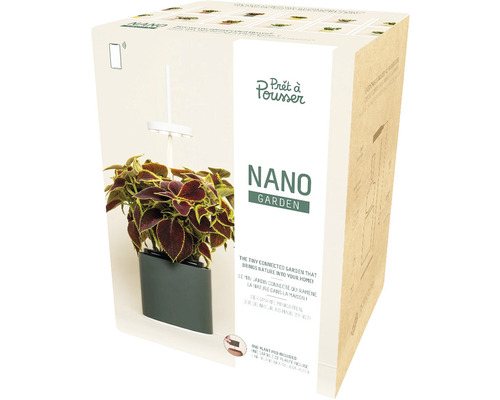 smarter Blumentopf Prêt à Pousser Nano Forest Green Kunststoff grün inkl. Buntnessel Samenkapsel