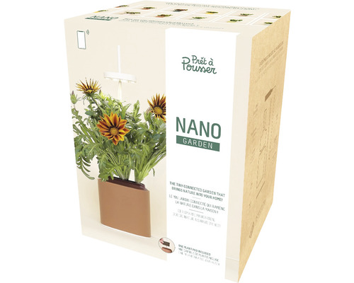 smarter Blumentopf Prêt à Pousser Nano Terracota Kunststoff rot inkl. Mittagsgold Samenkapsel