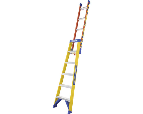 Mehrzweckleiter mit Stufen aus Aluminium