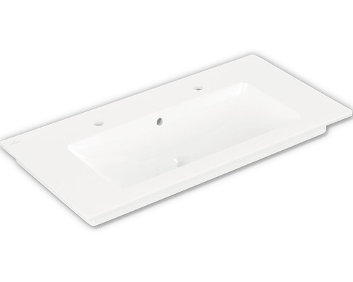 Villeroy & Boch Doppelwaschtisch Venticello 100 x 50 cm weiß glänzend 4104AK01