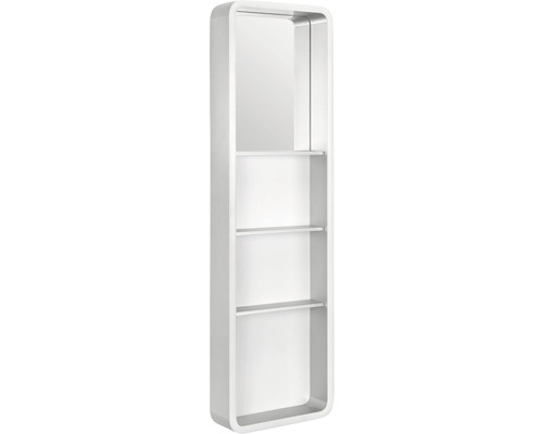 Weißes Wandregal mit drei Regalböden