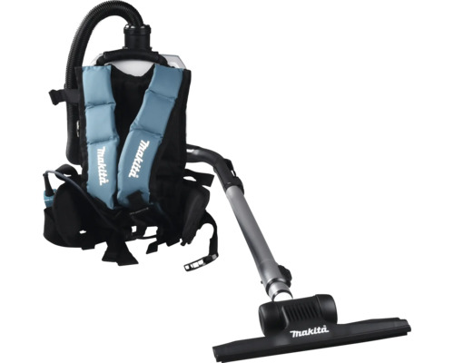 Makita Rucksackstaubsauger mit Saugrohr und Bodendüse