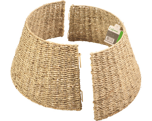 Weihnachtsbaumständer aus geflochtenem Naturmaterial