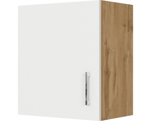 Hängeschrank Held Möbel Sorrento BxTxH 50 x 34 x 57 cm Frontfarbe weiß matt Korpusfarbe eiche hell