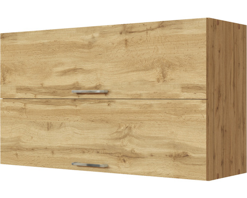 Klapphängeschrank Held Möbel Sorrento BxTxH 100 x 34 x 57 cm Frontfarbe eiche hell matt Korpusfarbe eiche hell