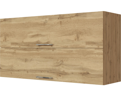 Klapphängeschrank Held Möbel Sorrento BxTxH 110 x 34 x 57 cm Frontfarbe eiche hell matt Korpusfarbe eiche hell