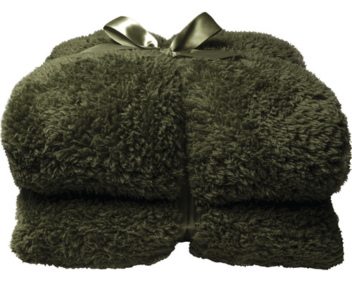 Wohndecke Teddy Plaid grün 150x200 cm grün
