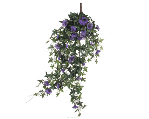 Hänge-Kunstblume Petunie H 15 cm violett