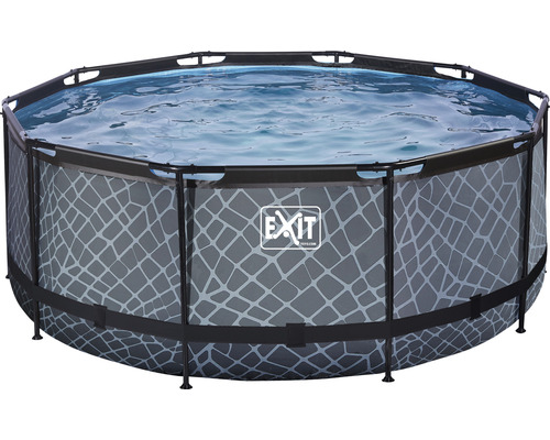 Aufstellpool mit Muster und EXIT Logo