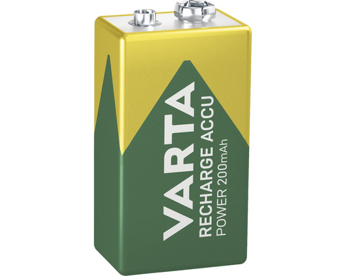 Varta Recharge Accu 9 Volt Blockbatterie mit 200 mAh