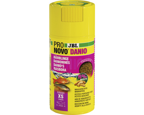 Granulatfutter JBL PRONOVO DANIO GRANO Gr.XS 100 ml JBL Pro Novo Danio Fischfutter für Bärblinge